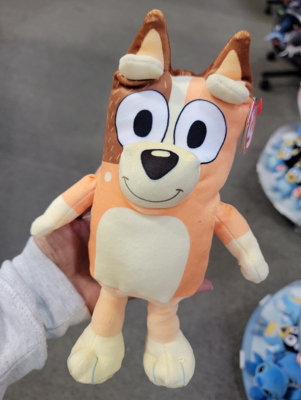 Ty Plush Bluey Character Orange Cream Brown Stuffed Animal